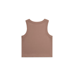 Organic cotton rib crop tank